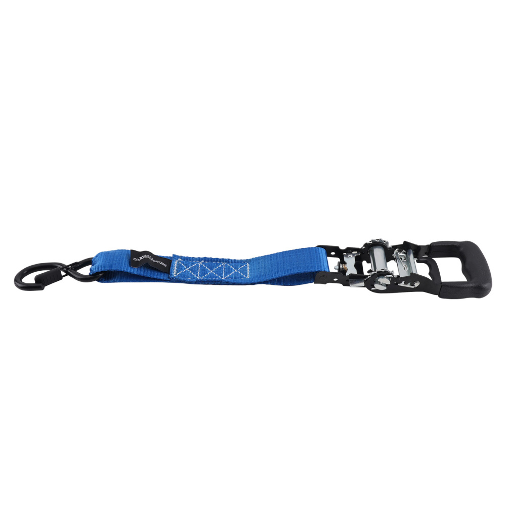 Cinghie di Ancoraggio a Cricchetto for Auto Moto ATV 2363kg 4pz Blu 2.4m