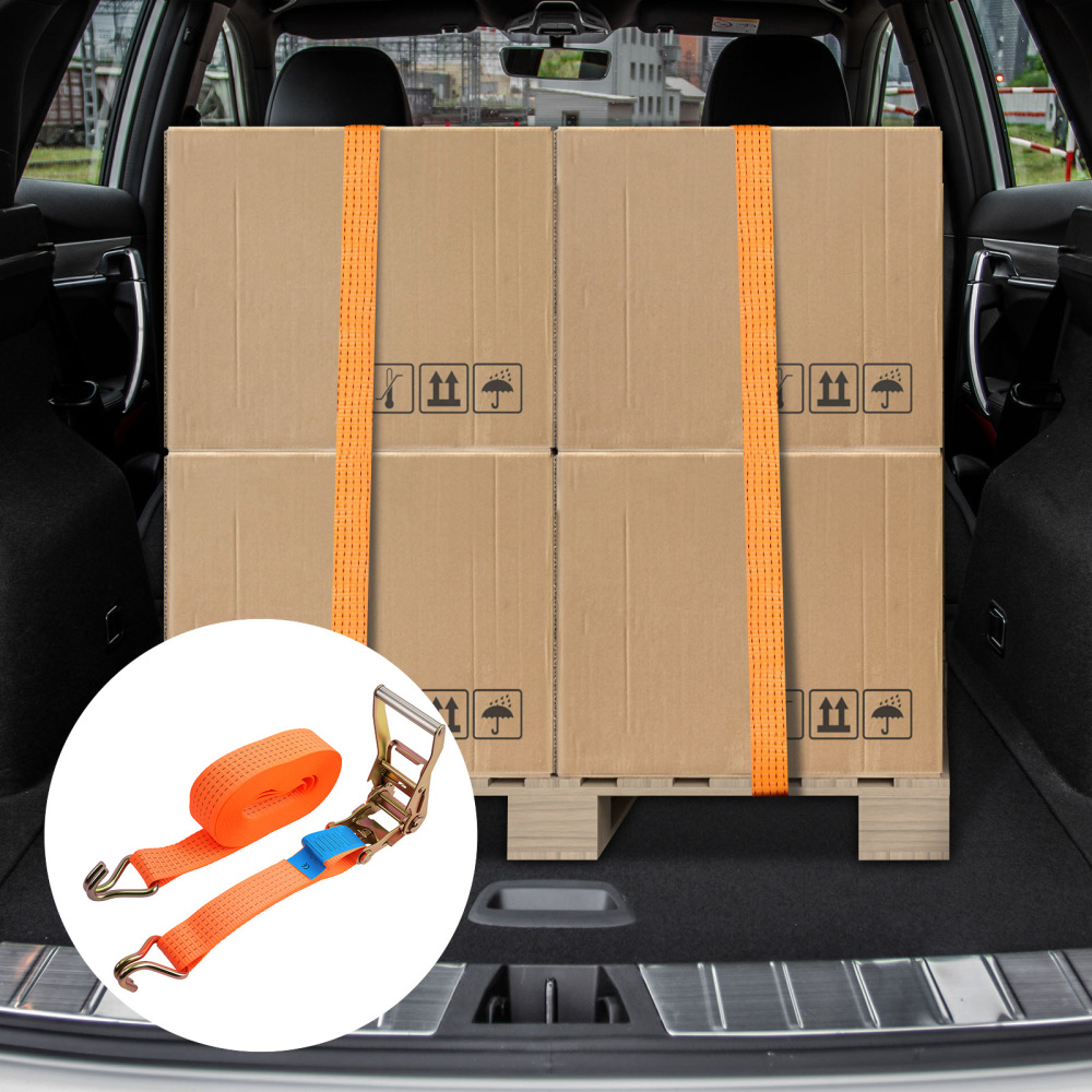 10x Ratchet Straps Tie Down 50mm X10 Meter 5 tons Heavy Duty Claw Lorry Lashing