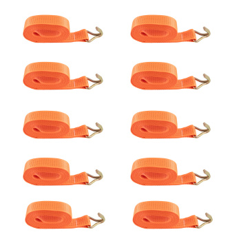 10x Heavy Duty sgancio rapido RATCHET TIE DOWN STRAP 6 M x 50MM Cinghia Cargo