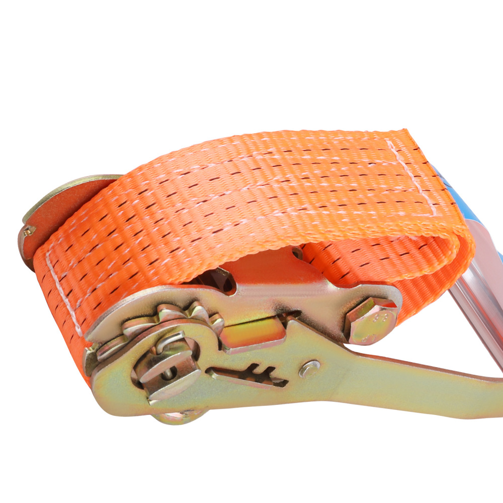 5000KG Lot De 10 Sangles À Cliquet Sangle De SerrageCrochets 6m x 50mm