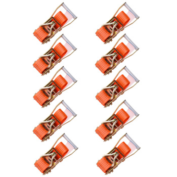 10x CRICCHETTO cinture di serraggio 5t cricchetto cintura di serraggio 8m 50mm