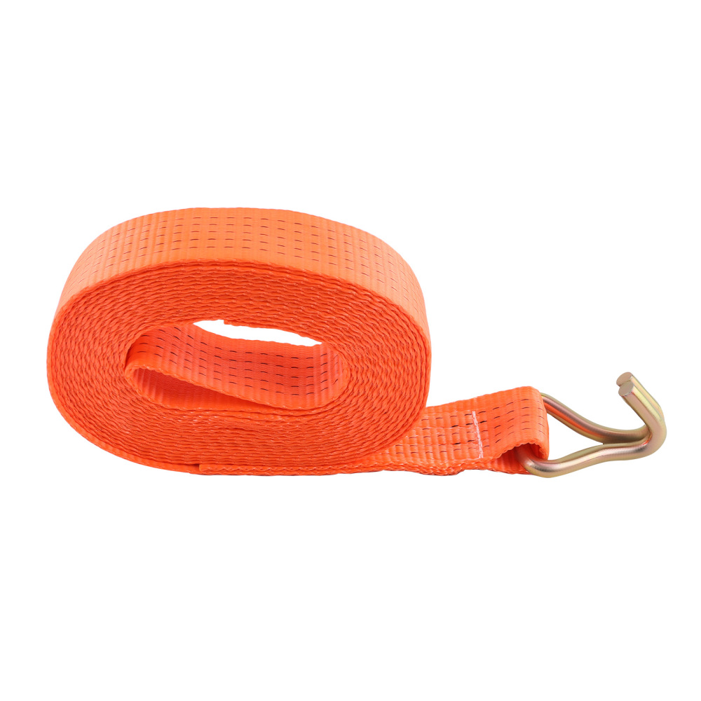 10×Heavy Duty Ratchet Strap 8m 5T 50mm Tie Down J Hooks Trailer Car Lorry