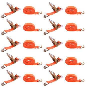 10x CRICCHETTO cinture di serraggio 5t cricchetto cintura di serraggio 8m 50mm