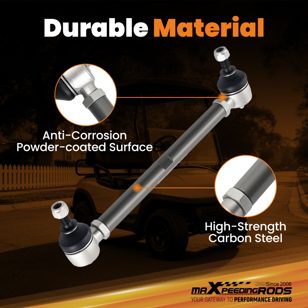 Front Left Right Tie Rod End Shaft Kit compatible for EZ-GO TXT Medalist compatible for Marathon 1994-2001