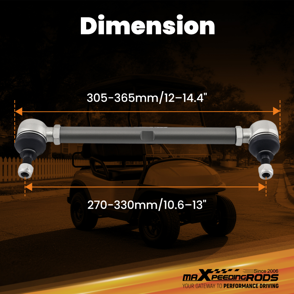 Front Left Right Tie Rod End Shaft Kit compatible for EZ-GO TXT Medalist compatible for Marathon 1994-2001