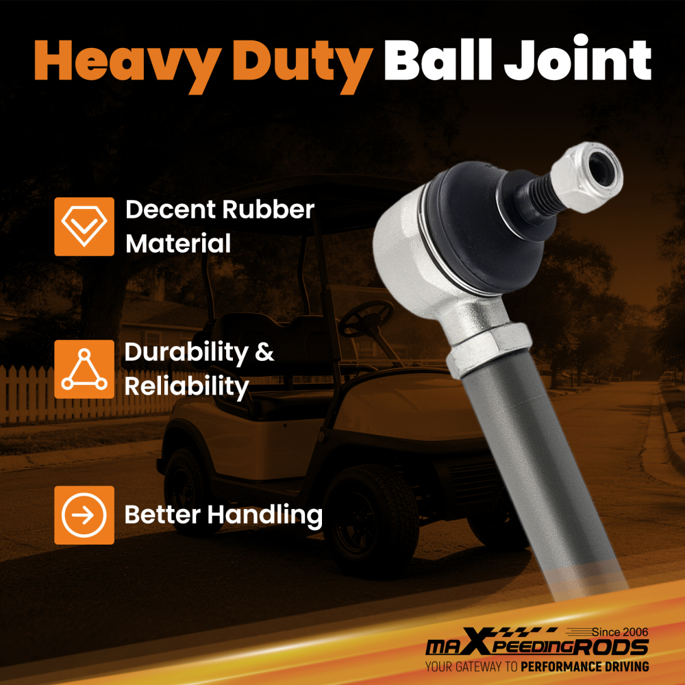 Front Left Right Tie Rod End Shaft Kit compatible for EZ-GO TXT Medalist compatible for Marathon 1994-2001