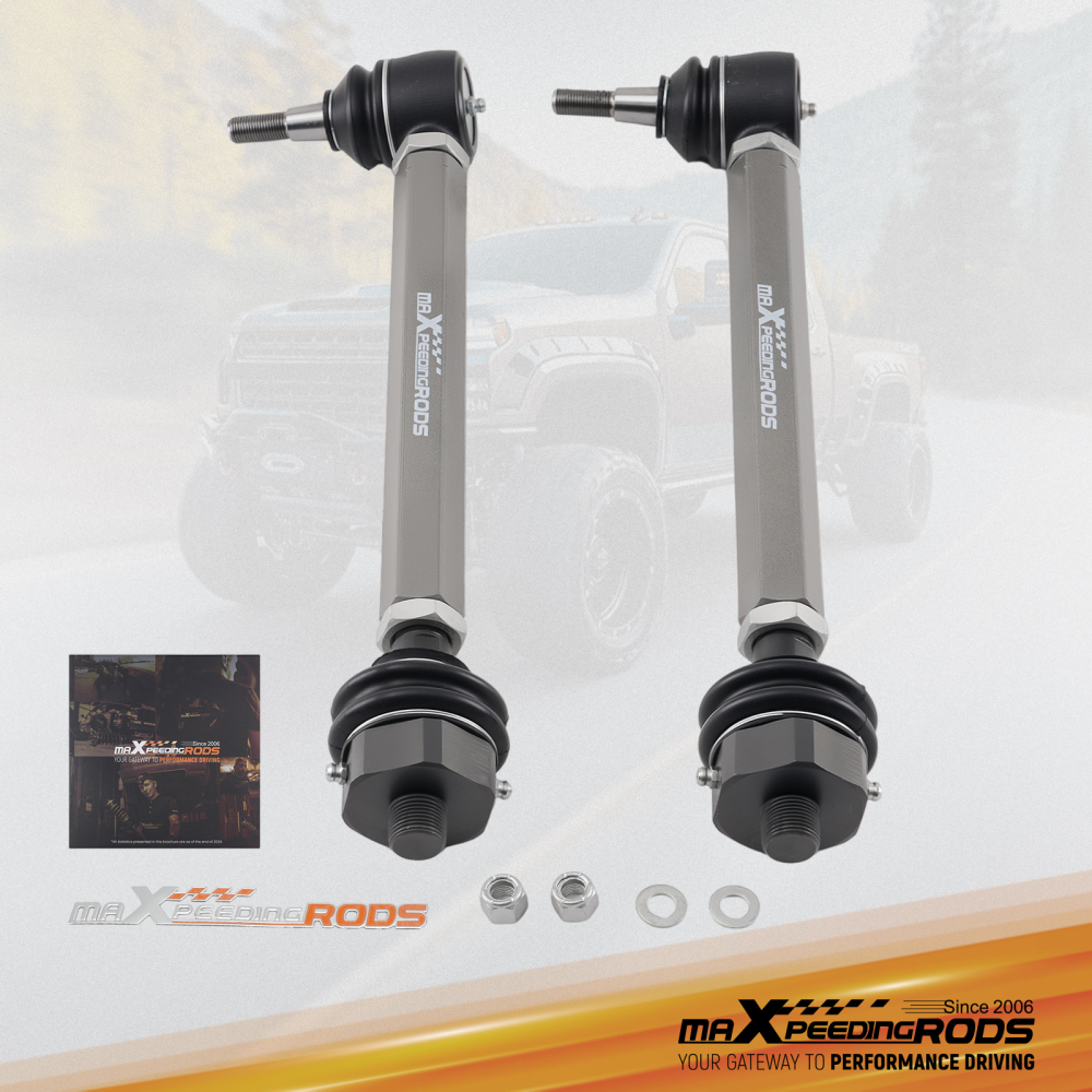 Heavy Duty Tie Rod Ends Kits compatible for Chevy Silverado Sierra 2500HD 3500HD 2011-2024
