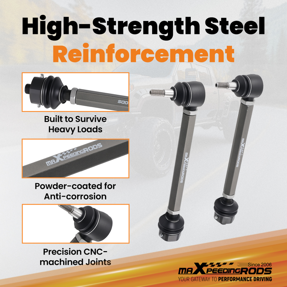 Heavy Duty Tie Rod Ends Kits compatible for Chevy Silverado Sierra 2500HD 3500HD 2011-2024