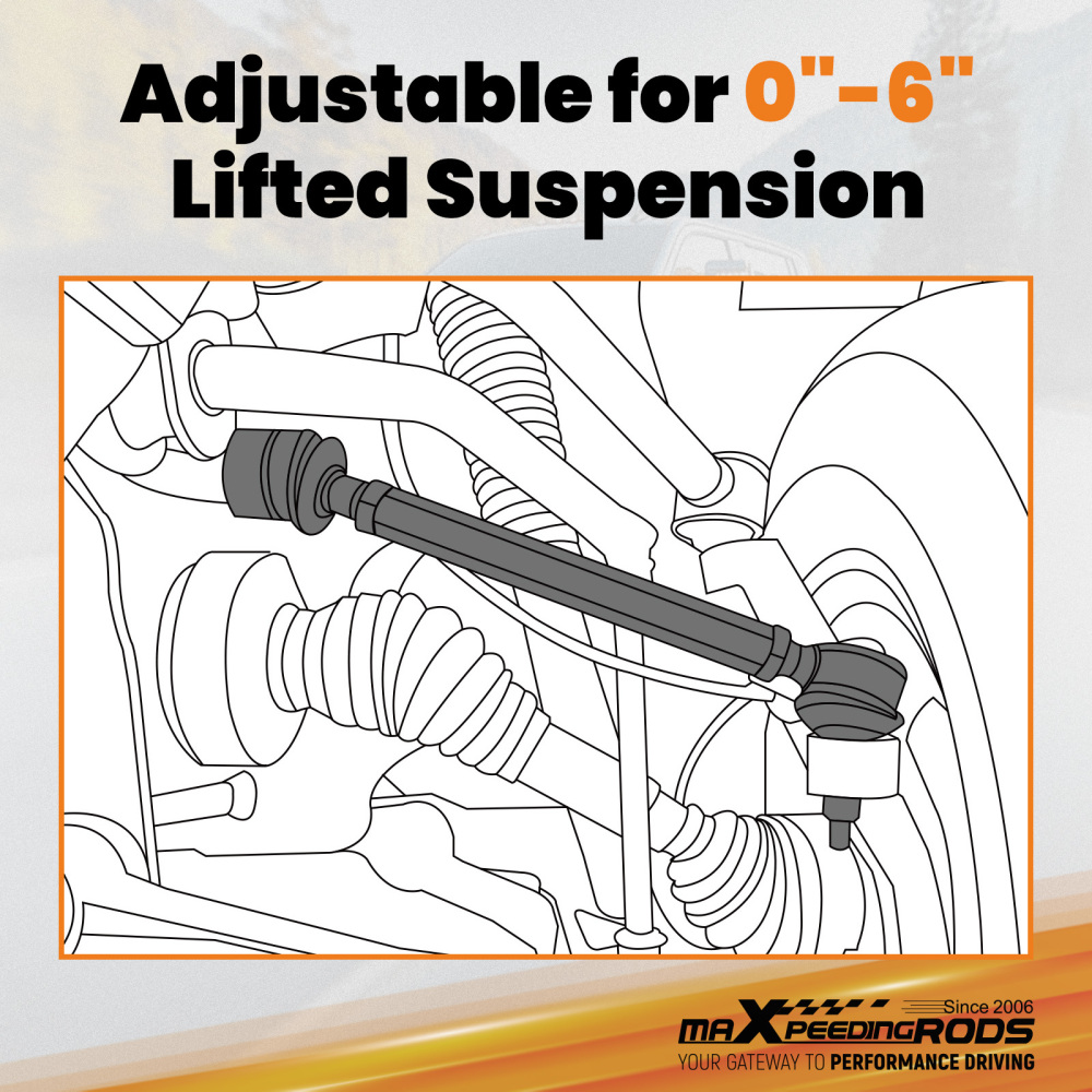 Heavy Duty Tie Rod Ends Kits compatible for Chevy Silverado Sierra 2500HD 3500HD 2011-2024