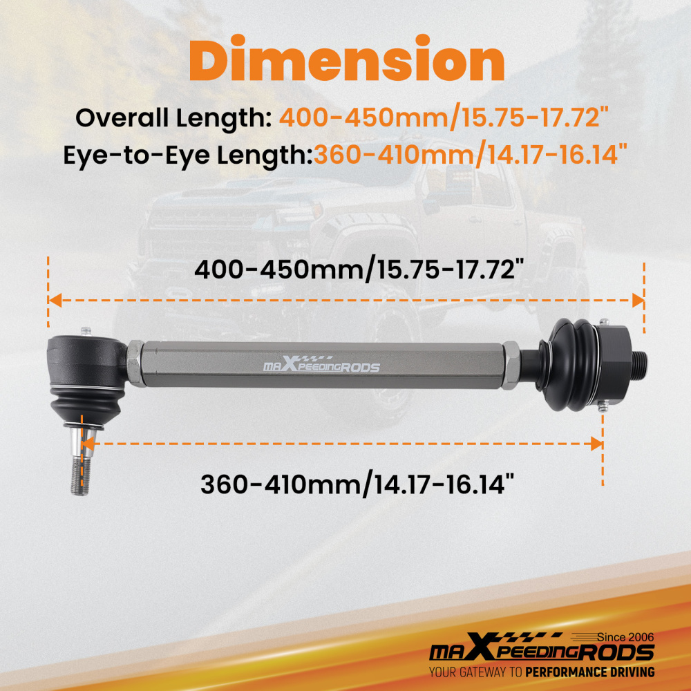Heavy Duty Tie Rod Ends Kits compatible for Chevy Silverado Sierra 2500HD 3500HD 2011-2024