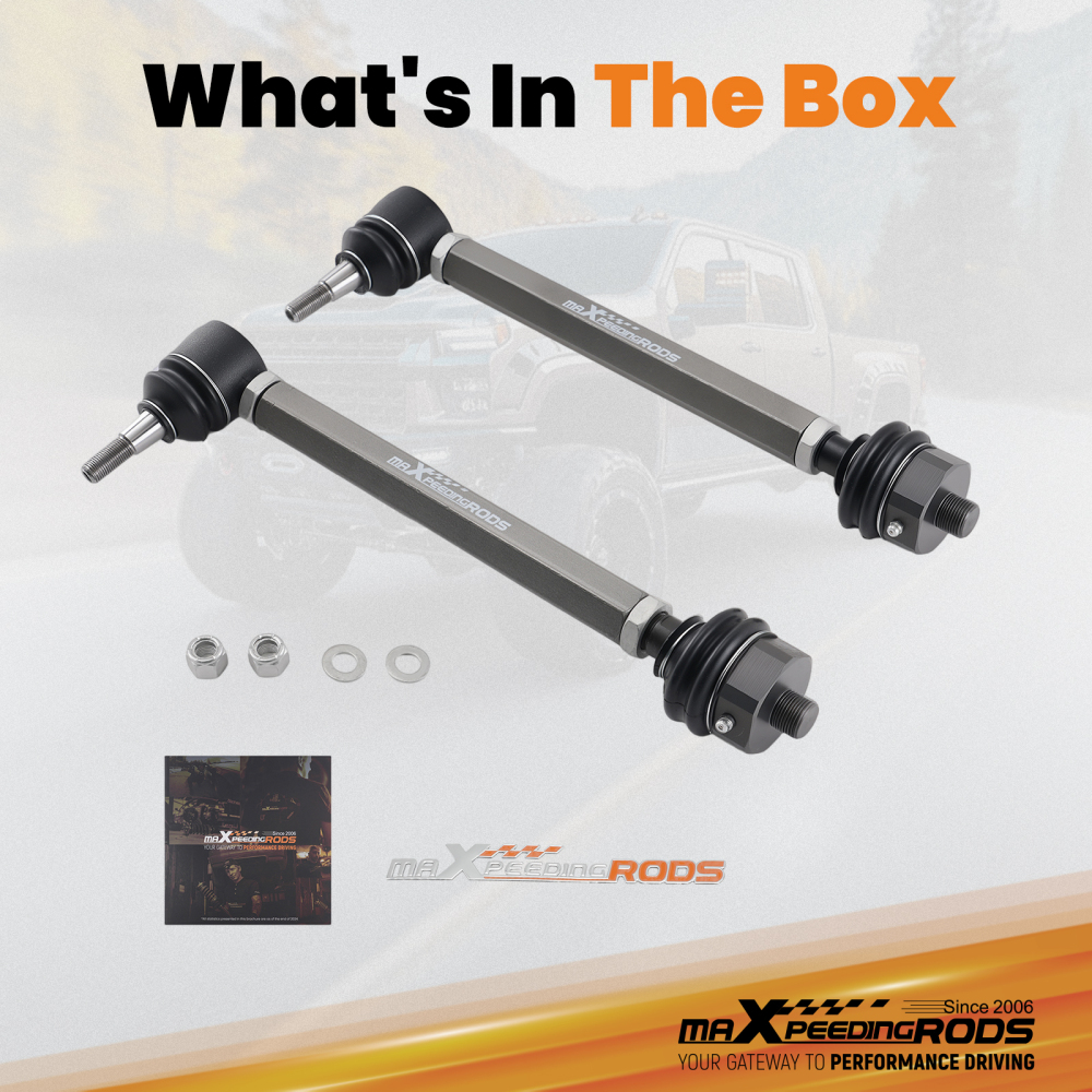 Heavy Duty Tie Rod Ends Kits compatible for Chevy Silverado Sierra 2500HD 3500HD 2011-2024