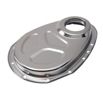 Timing Chain Cover for SB compatible for Chevy V8 SBC 283 327 350 383 400 V8 Roller Cam Chrome