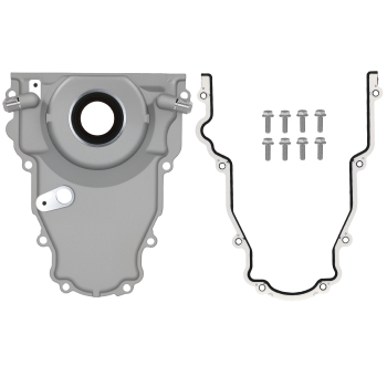 Aluminum Timing Cover for Gen 4 compatible for GM LS -10AN Turbo Return w/Mounting Kit