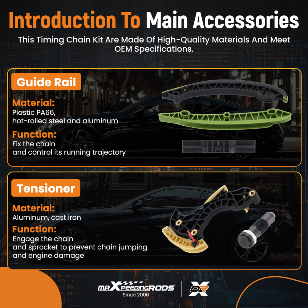 Chaîne de Distribution Kit compatible pour Mercedes-Benz C-Class E-Class 07-14 2710300863