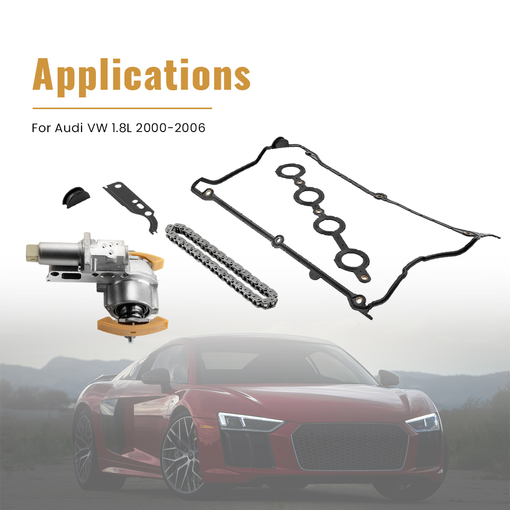 tendicatena onde a camme contro piatte compatibile per audi vw 1.8t 20v set tenditori