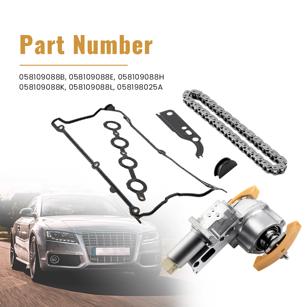 tendicatena onde a camme contro piatte compatibile per audi vw 1.8t 20v set tenditori