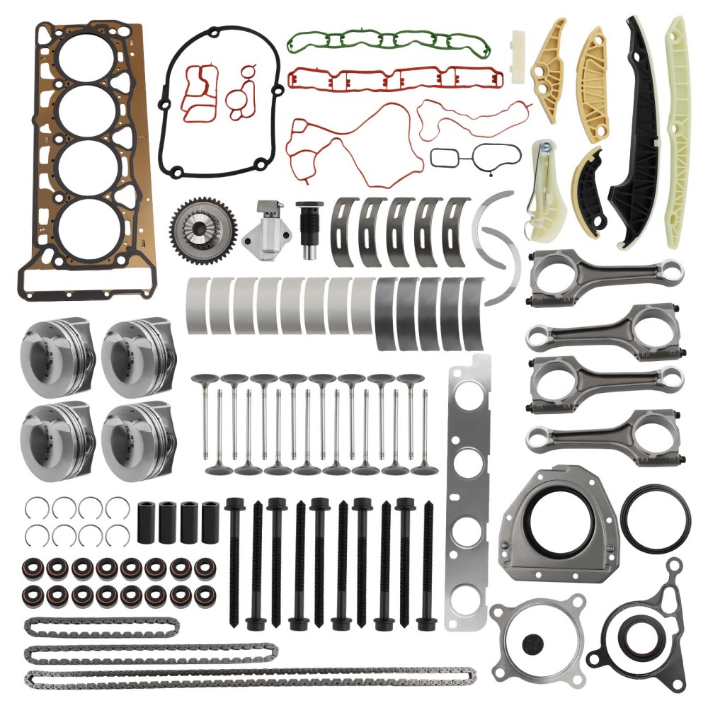 Engine Overhaul Rebuild PistonsRods Kit compatible for Audi VW 2.0 TFSI A4 Q5 Jetta CCTA