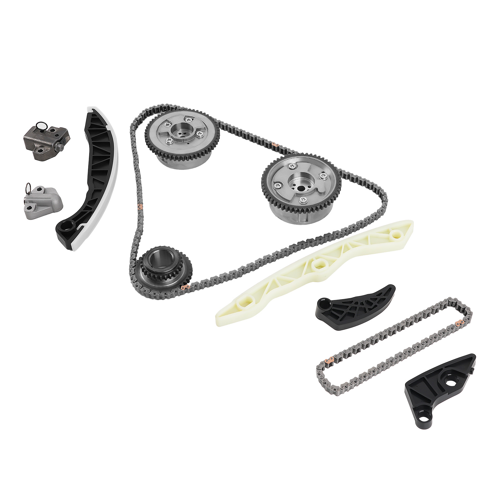 Timing Chain Kit w/ VVT GearsTensioners compatible for Dodge Journey/Compatible for Jeep Compass 2.4L