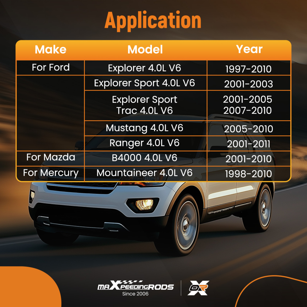 Engine Timing Chain Kitfor compatible for Ford Explorer Mountaineer 4.0L 98-10w/ Tensioner