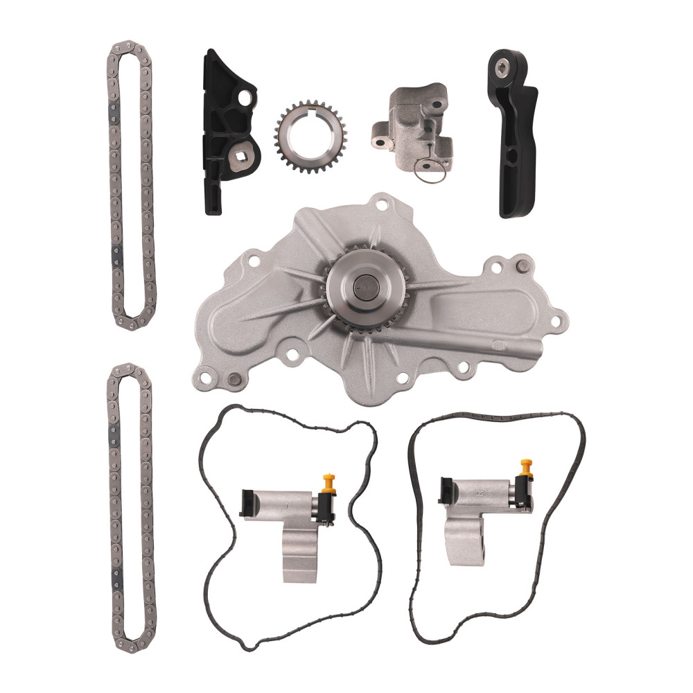 Timing Chain Kit Water Pump compatible for Ford Flex Explorer Taurus compatible for Lincoln 3.5 7T4Z6268CA