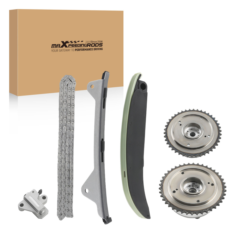 Timing Chain Kit w/ VVT Gear compatible for Hyundai Kia Elantra Tucson Soul Koup 2.0L