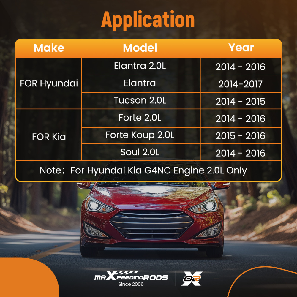 Timing Chain Kit w/ VVT Gear compatible for Hyundai Kia Elantra Tucson Soul Koup 2.0L