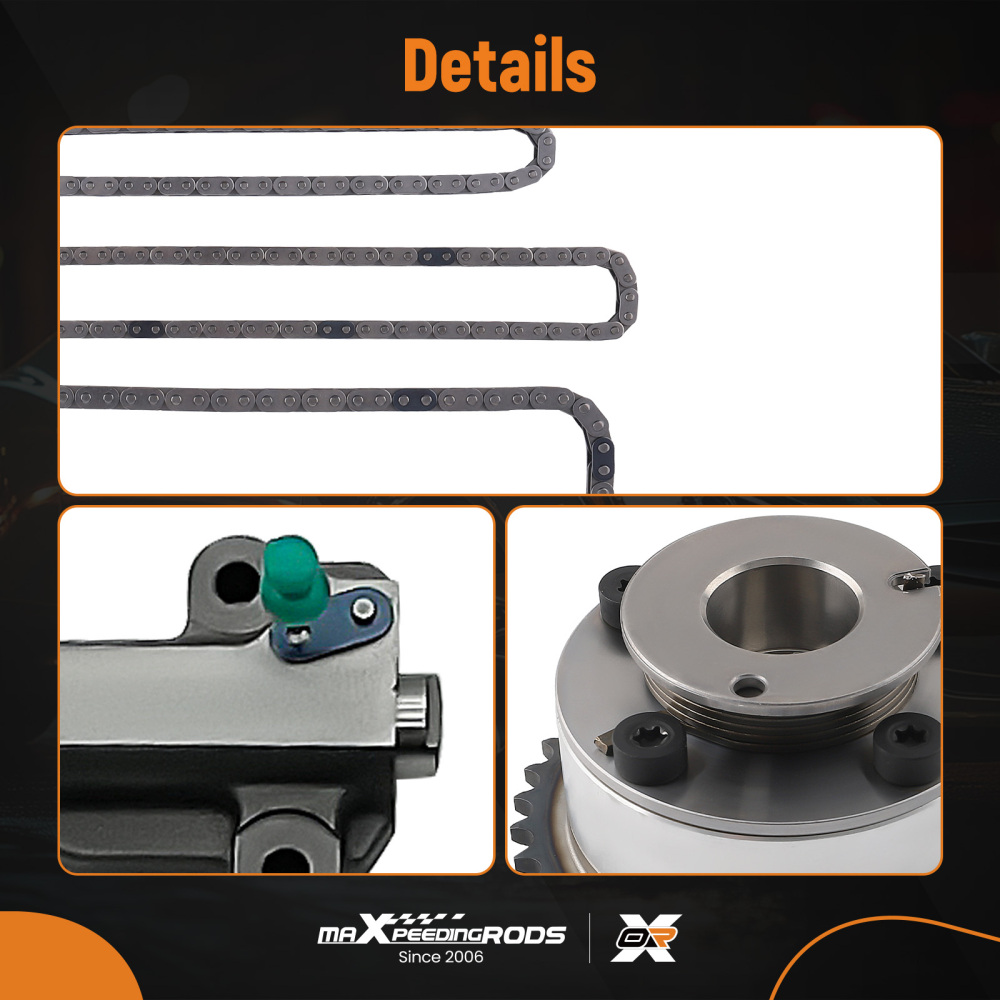 Timing Chain Kit VVT Gears compatible for Land Rover Jaguar XE XF F-PACE E-PACE 2.0 Diesel@OD9J
