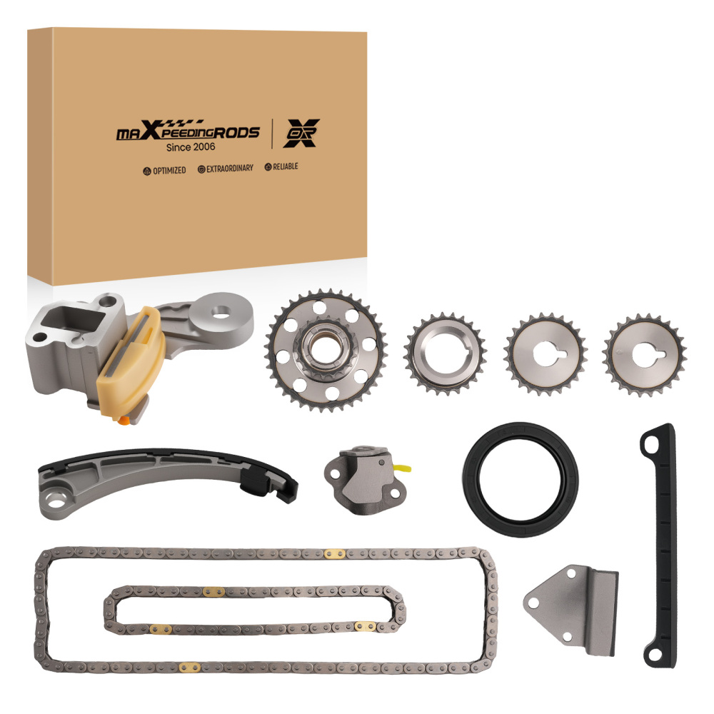 Timing Chain Set w/ Guide Rail Gears compatible for Chevrolet Tracker 2.0L99-04 9-4199S