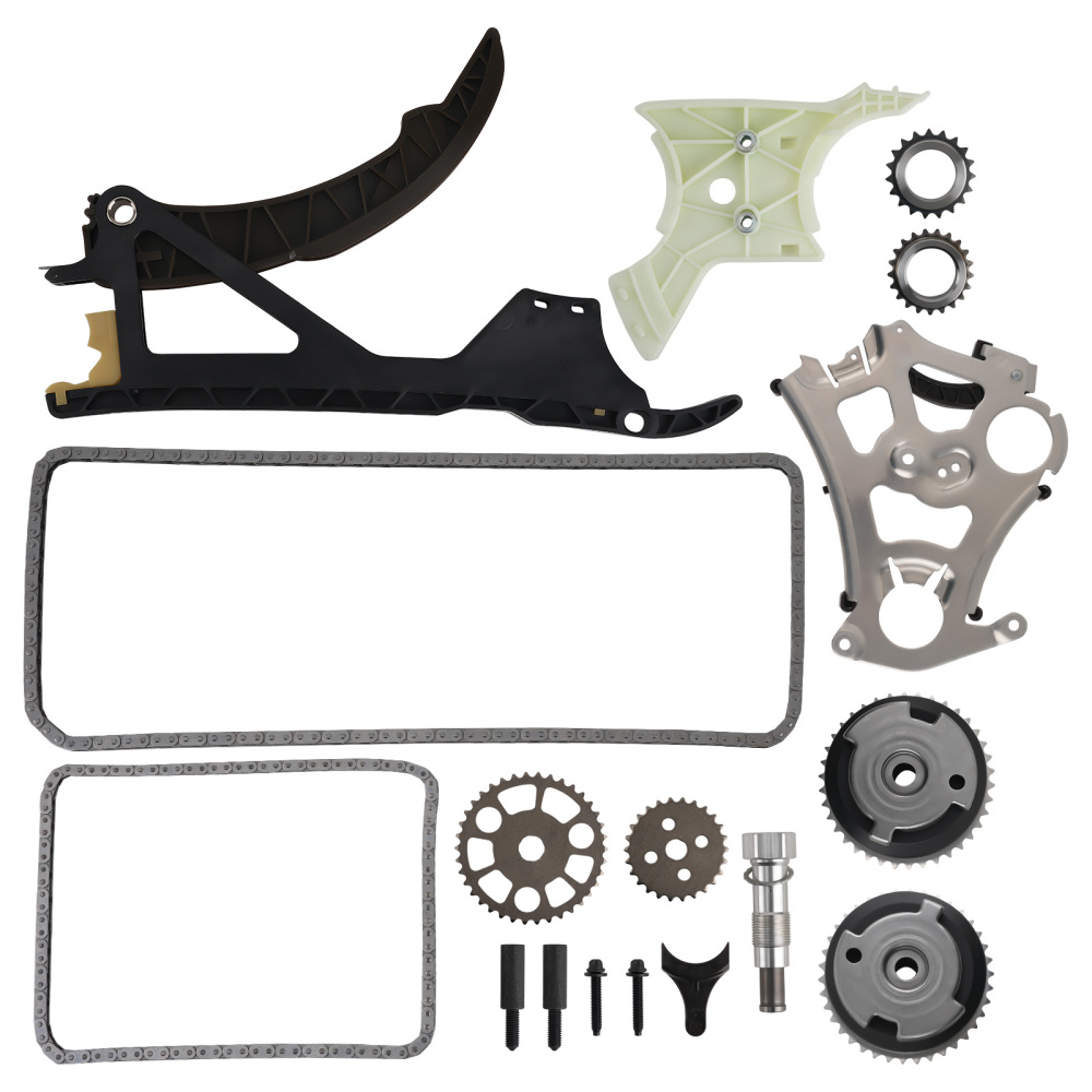 Timing Chain Kit + Oil Pump Guide Cam Adjuster VVT Sprocket compatible for BMW X1 X5 Z4 3.0