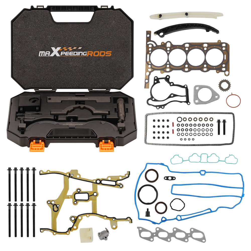 Timing Chain Tool Kit w/ Head Gasket Bolt Set compatible for Chevrolet Cruze 1.4L 12-16 New