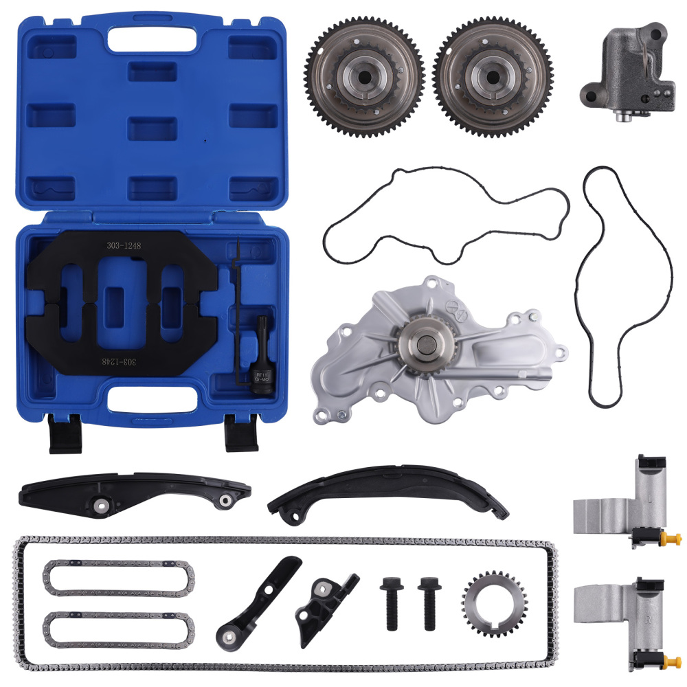 Timing Chain Kit Water Pump Tool compatible for Lincoln Mazda Ford MKS Flex CX-9 3.5L GAS