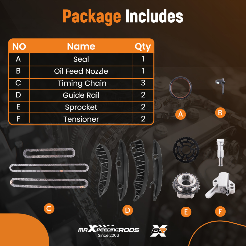 Catena Distribuzione Completa compatibile per BMW 3 5 Series 318d 520d 13528589971S4