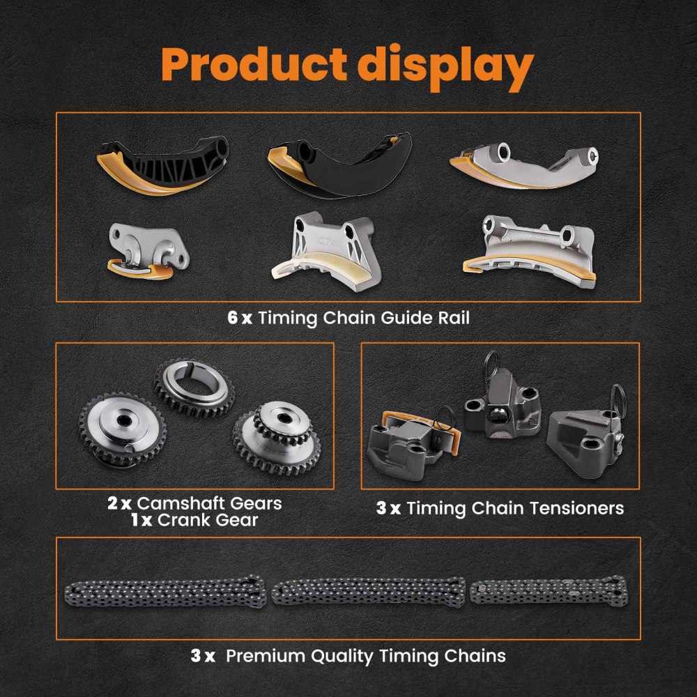 Timing Chain Kit compatible for Holden Commodore VZ VE VF LY7 LE0 LFW LLT LFX 3.6L 06-15	