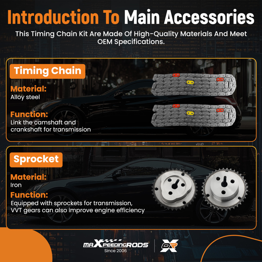 Timing Chain Kit compatible for Subaru Forester Scion FR-S Impreza Wrx 13144AA200 2011-15