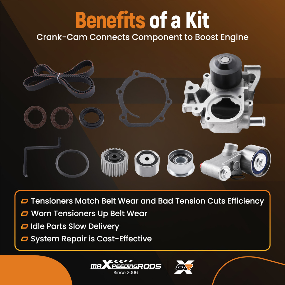 Timing Belt Kit Water Pump compatible for Subaru Impreza compatible for Forester EJ253 2.5L SOHC