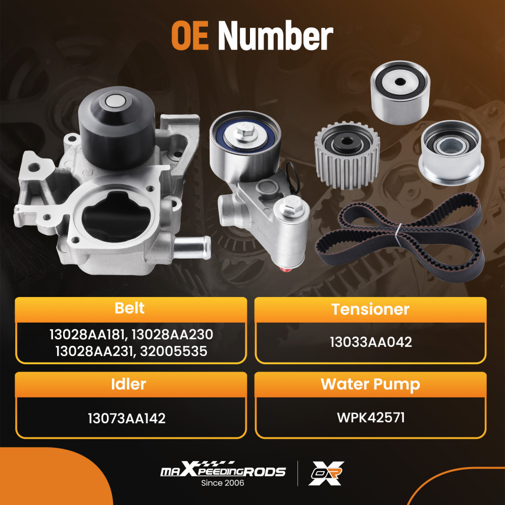 Timing Belt Kit Water Pump compatible for Subaru Impreza compatible for Forester EJ253 2.5L SOHC