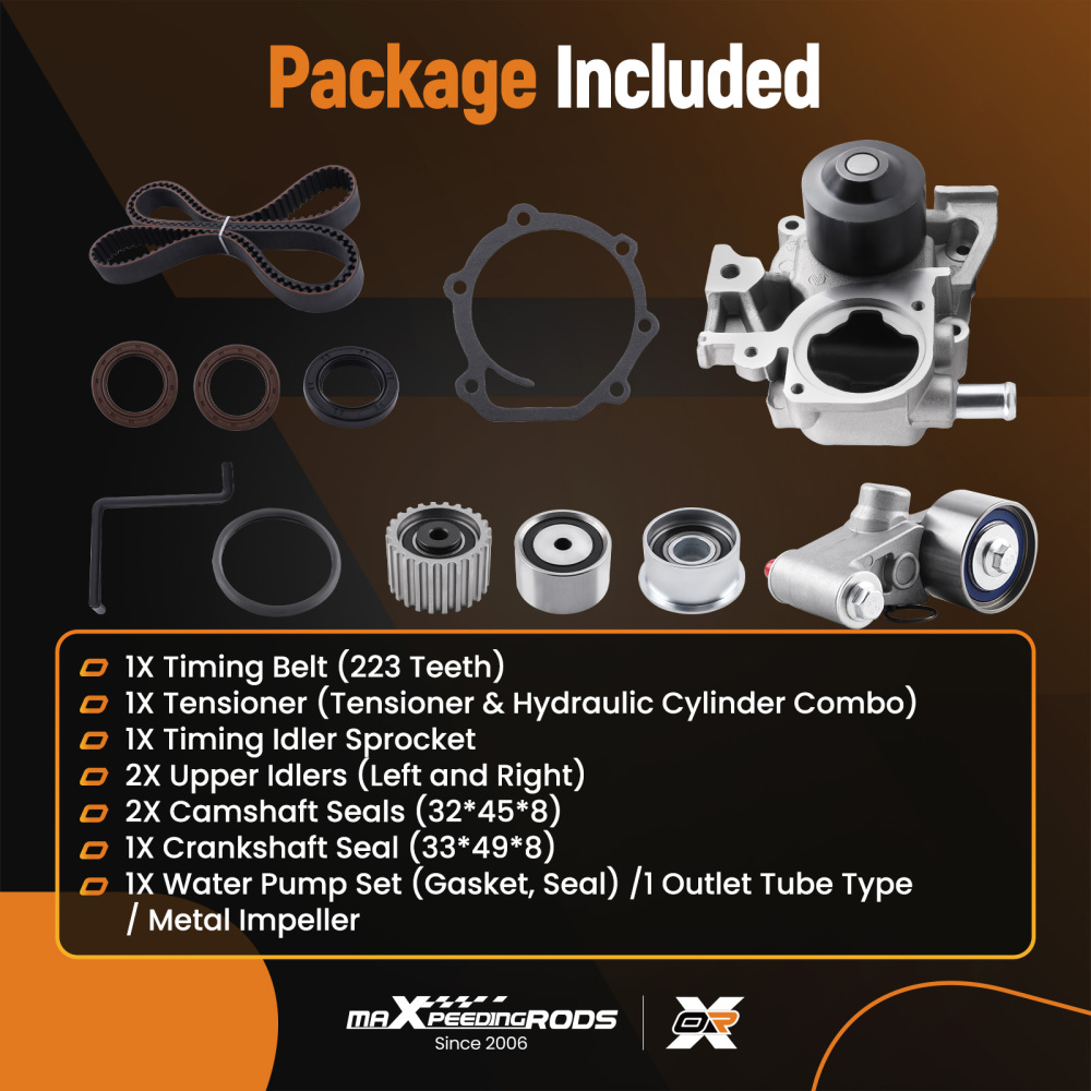 Timing Belt Kit Water Pump compatible for Subaru Impreza compatible for Forester EJ253 2.5L SOHC