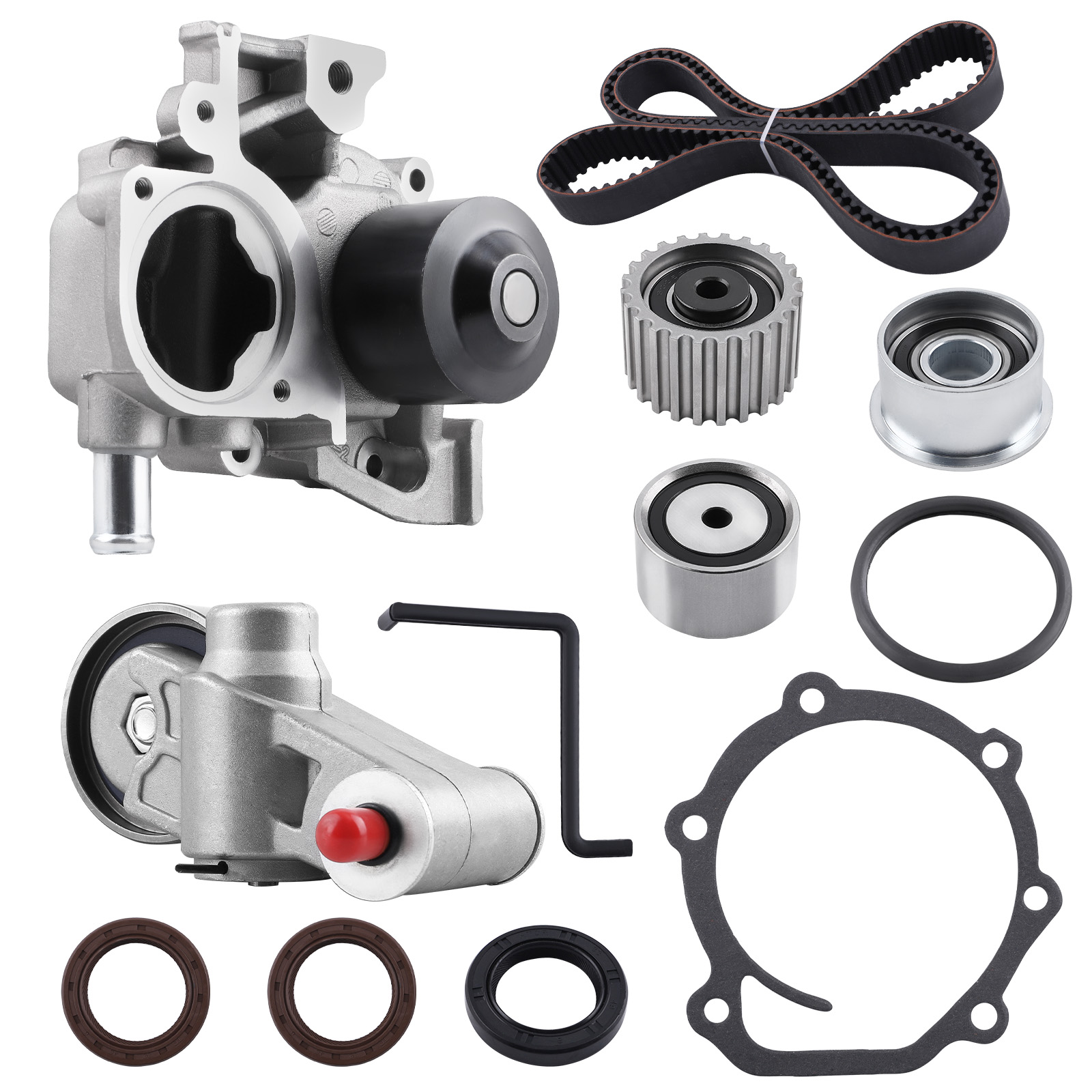 Timing Belt Kit Water Pump compatible for Subaru Impreza compatible for Forester Outback EJ253 2.5L SOHC