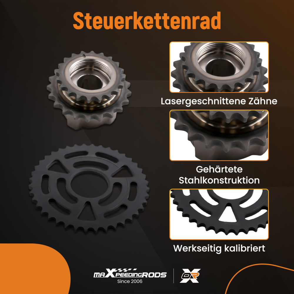 Compatible for BMW N47D20A N47D20B N47D20C N47C20A Upper and Lower Diesel Timing Chain Kit 