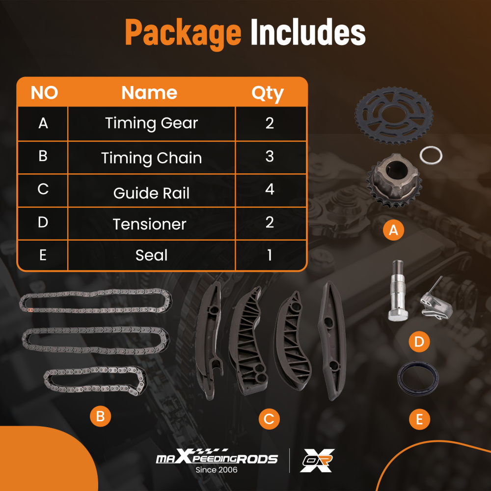Timing chain Kit compatible for BMW x1 x3 compatible for Mini Cooper 118D 316d 320d 318d N47 Diesel Engine