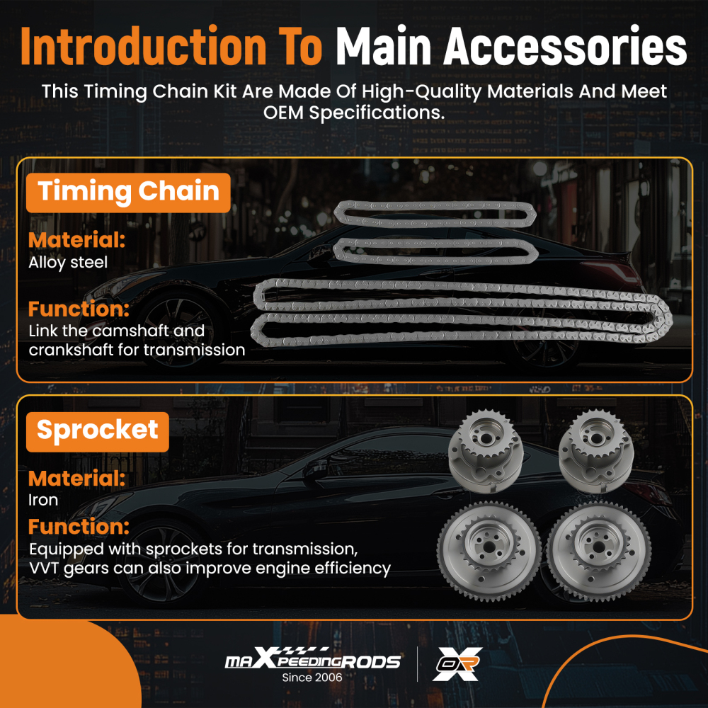 Timing chain kit compatible for Ford F-150 3.5 L AT4Z6C526B AT4E6C524EC 2011 C2016