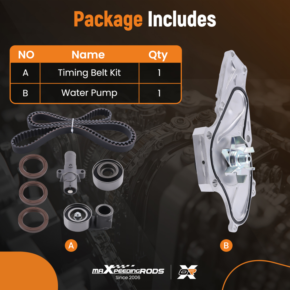 Timing Belt  and  Water Pump Kit compatible for Honda Acura V6 Odyssey