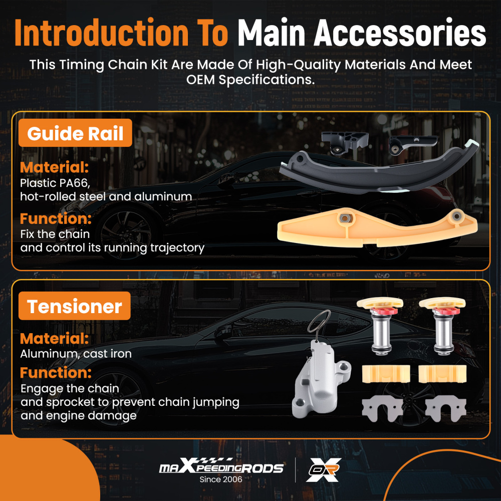 Complete Timing Chain Kit compatible for Ford Taurus Explorer 3.5L 2011-2013 AT4Z6K297C