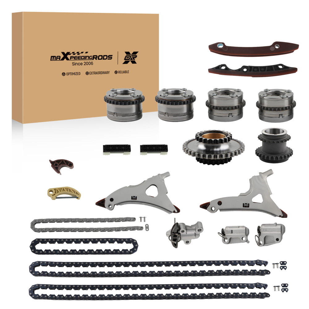 Camshaft Adjuster + Timing Chain Kitfor compatible for Mercedes M276 W212 A207 W221 3.0T 3.5L
