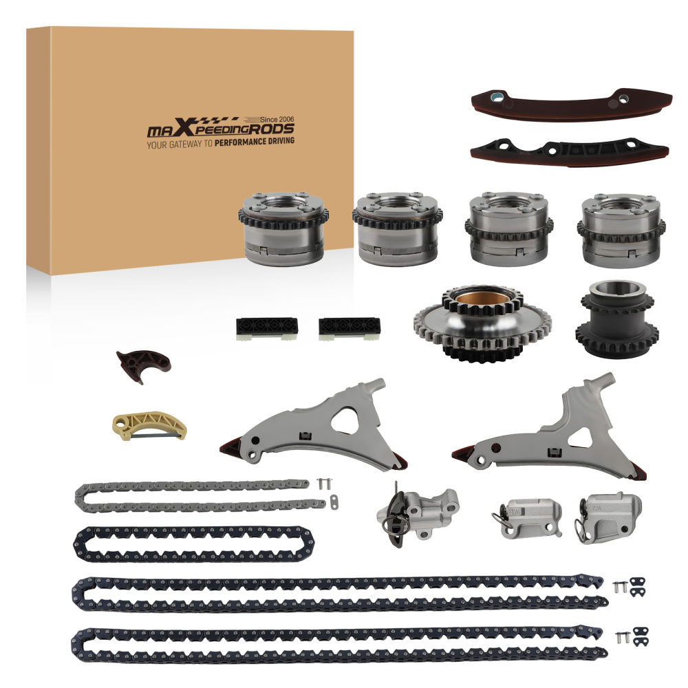 Camshaft Adjuster + Timing Chain Kitfor compatible for Mercedes M276 W212 A207 W221 3.0T 3.5L