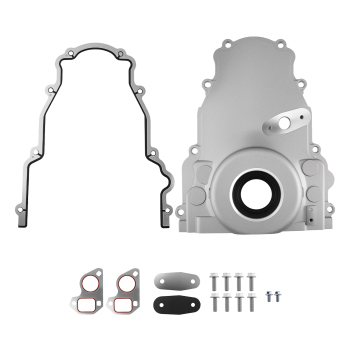 Aluminum Timing Cover Set compatible for Chevrolet Corvette Base 2005-09 12633906 12600326