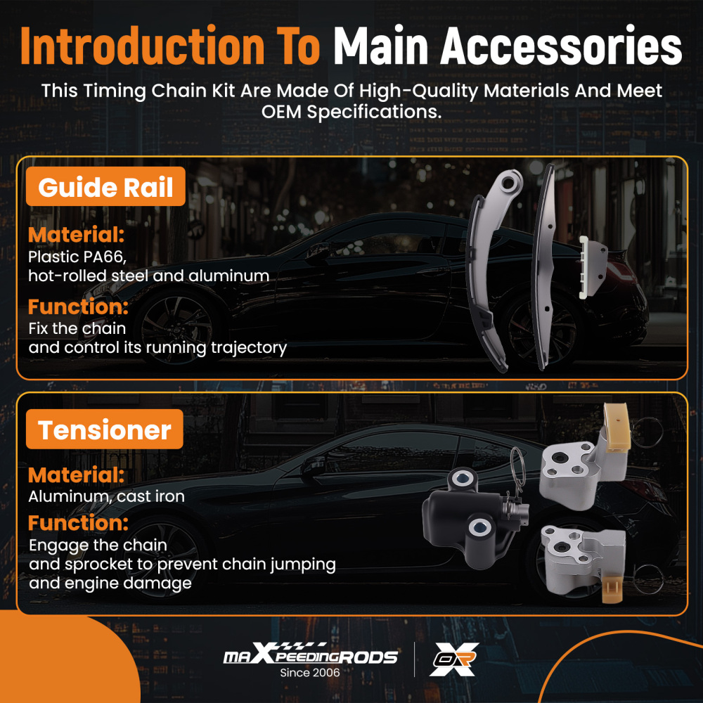 Timing Chain Kit Water Pump compatible for Nissan Pathfinder 4.0L V6 DOHC 05-2019