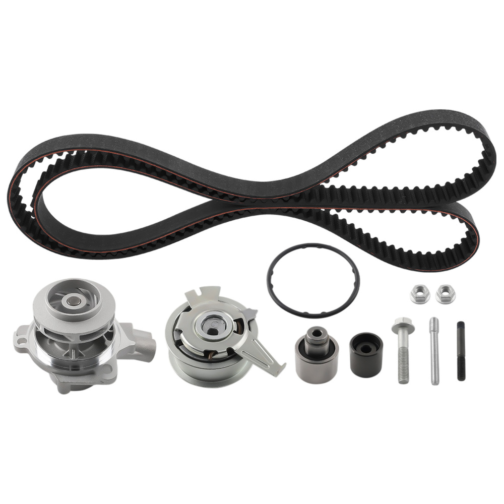 Timing Belt Kit w/ Water Pump compatible for Audi VW GOLF MK6 MK7 1.6D 2.0D KP15678XS