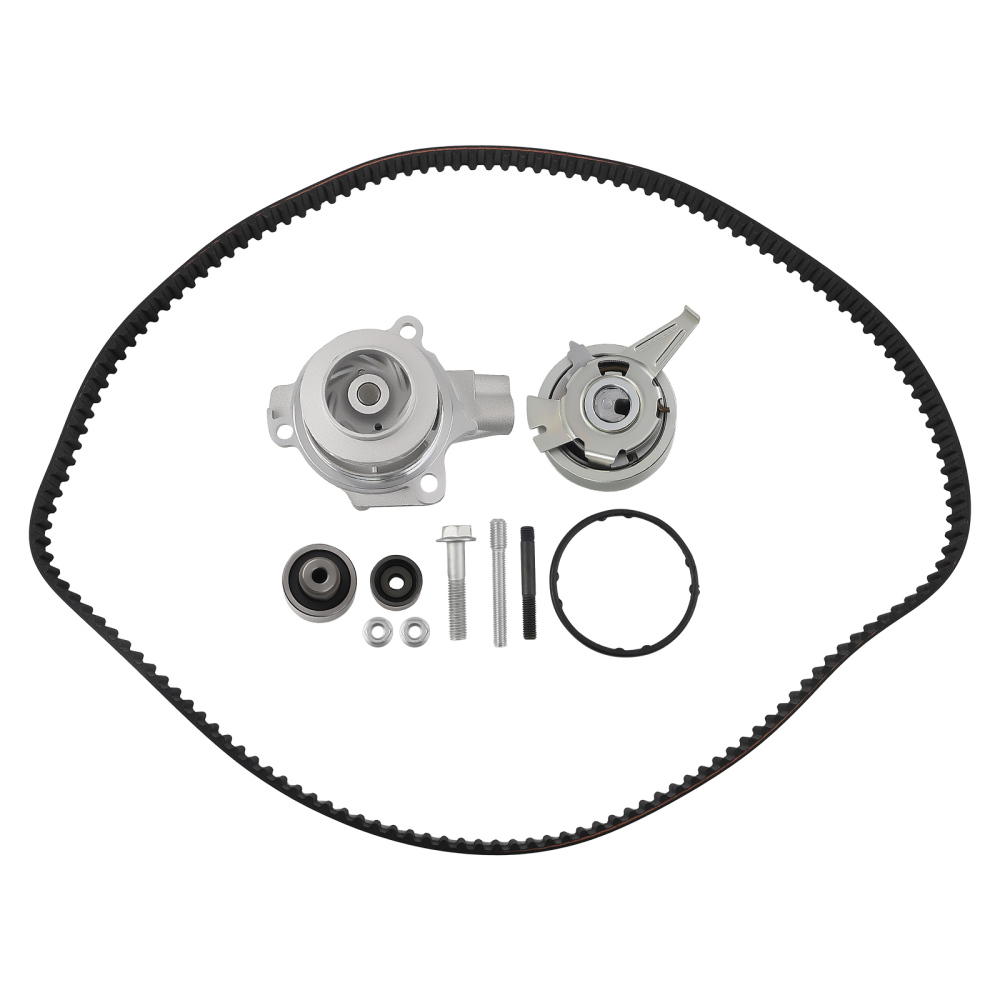 Timing Belt Kit w/ Water Pump compatible for Audi VW GOLF MK6 MK7 1.6D 2.0D KP15678XS