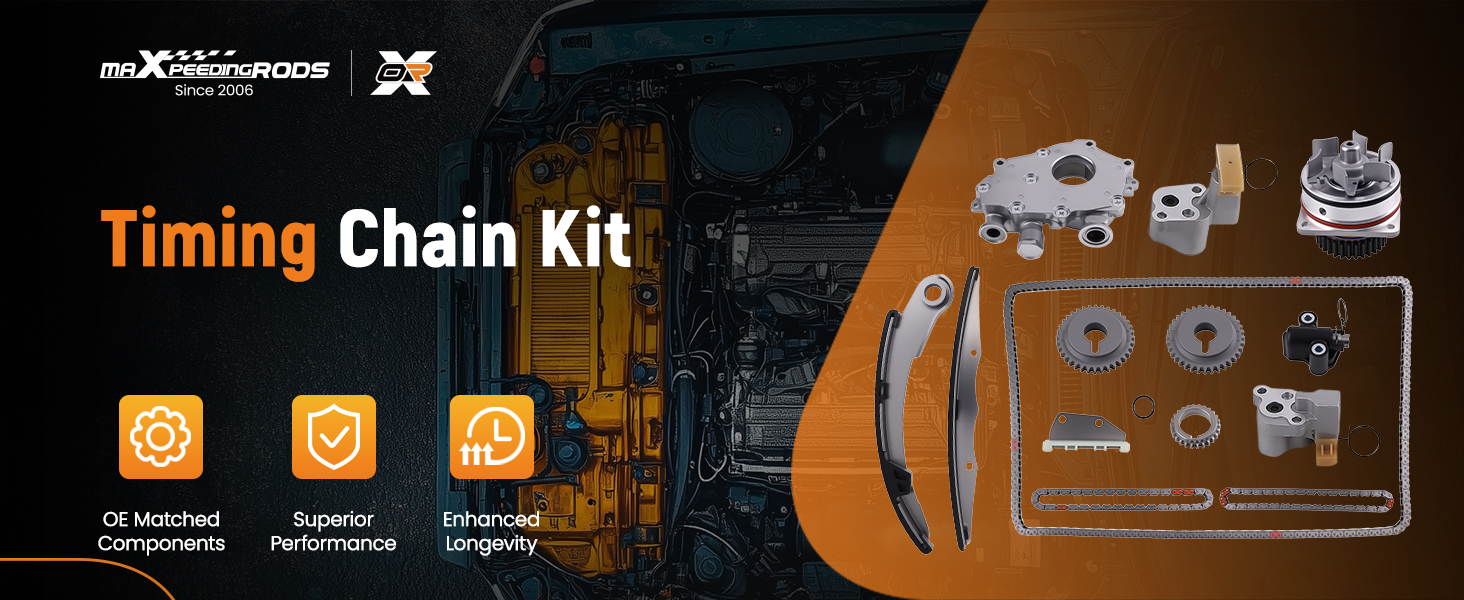 Timing Chain Kit Water Oil Pump compatible for Nissan Frontier Pathfinder Xterra 4.0L 05-10
